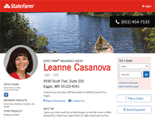 Tablet Screenshot of leannecasanova.com